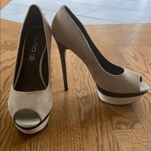 Aldo Women’s Heel with Polka Dots